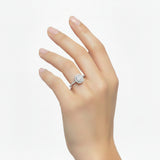 Anillo Ovalado Con Circonia 5