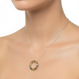Collar Aster de Zafiro Multicolor Multi Zafiro