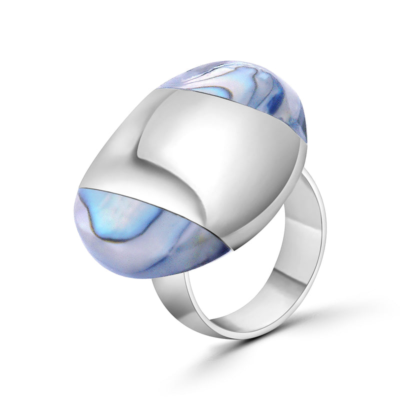 Anillo De Plata Rosa / #7