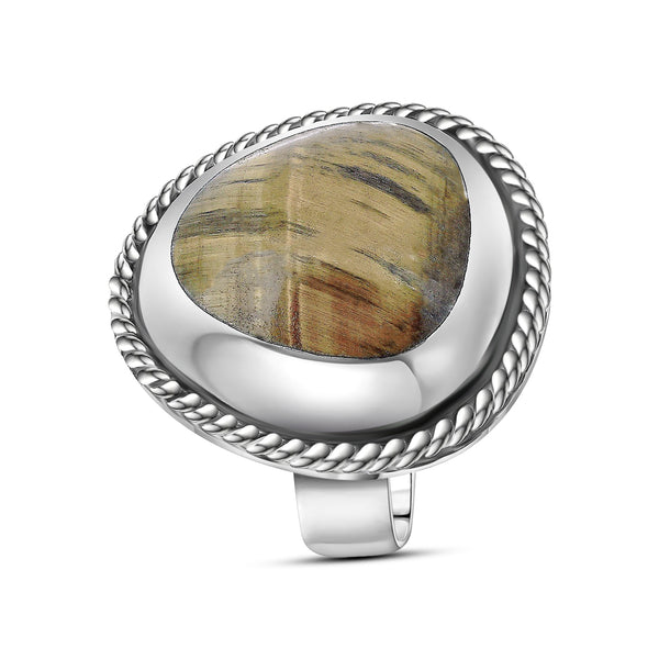 Anillo De Plata Negro / #7