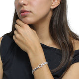 Pulsera De Plata Con Circonias