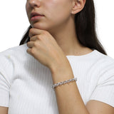 Pulsera  Circulos de Plata Lisa