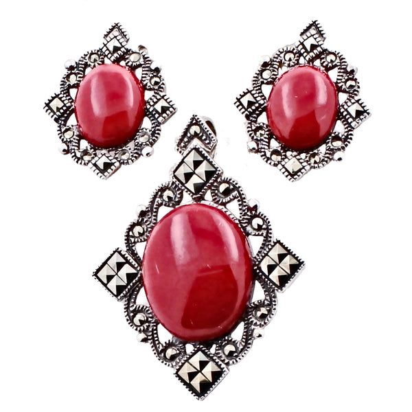 Juego De Plata Diamante Con Marquesita