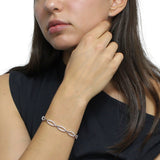 Pulsera De Óvalos Con Circonias