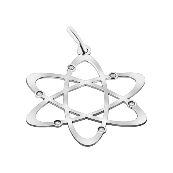 Dije De Átomo Chico De Plata