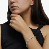 Pulsera Combinada de Piedras Preciosas y Circonia