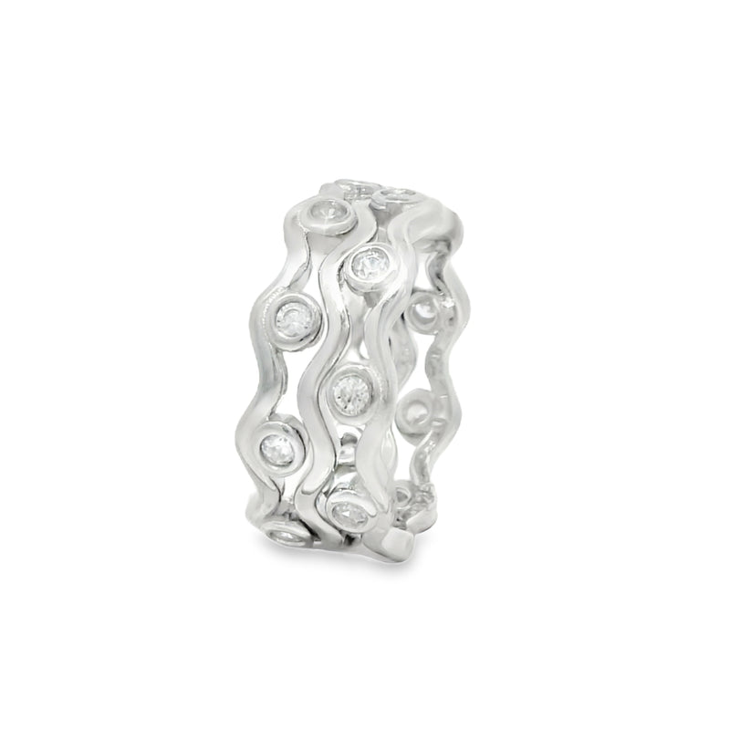Anillo de Plata Circulos de Circonia 5
