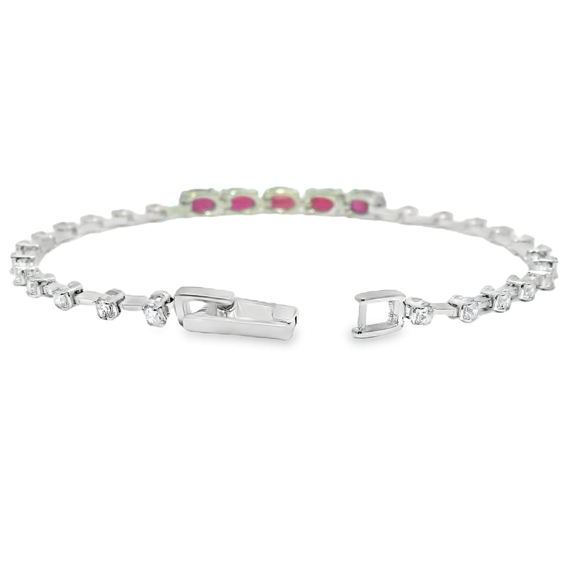 Pulsera Cicornias con Ovalos en Medio