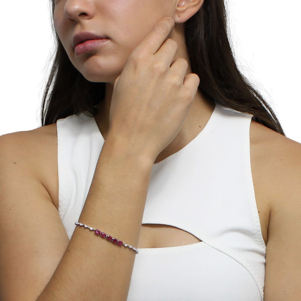 Pulsera Cicornias con Ovalos en Medio