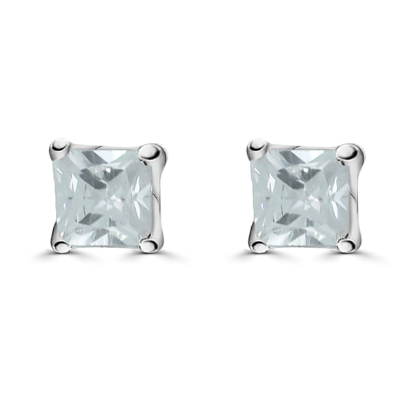 Arete Cuadrado de Cristal
