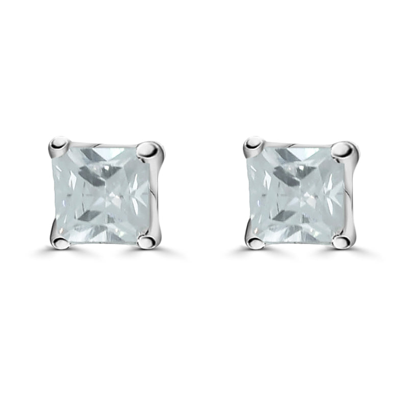 Arete Cuadrado de Cristal