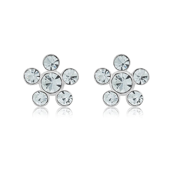 Arete de Flor con Cristales