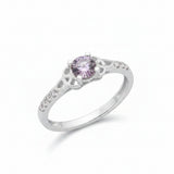 Anillo Con Circonia Solitario