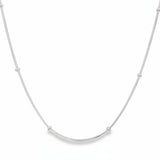 Cadena De Plata Eslabón Con Bolitas