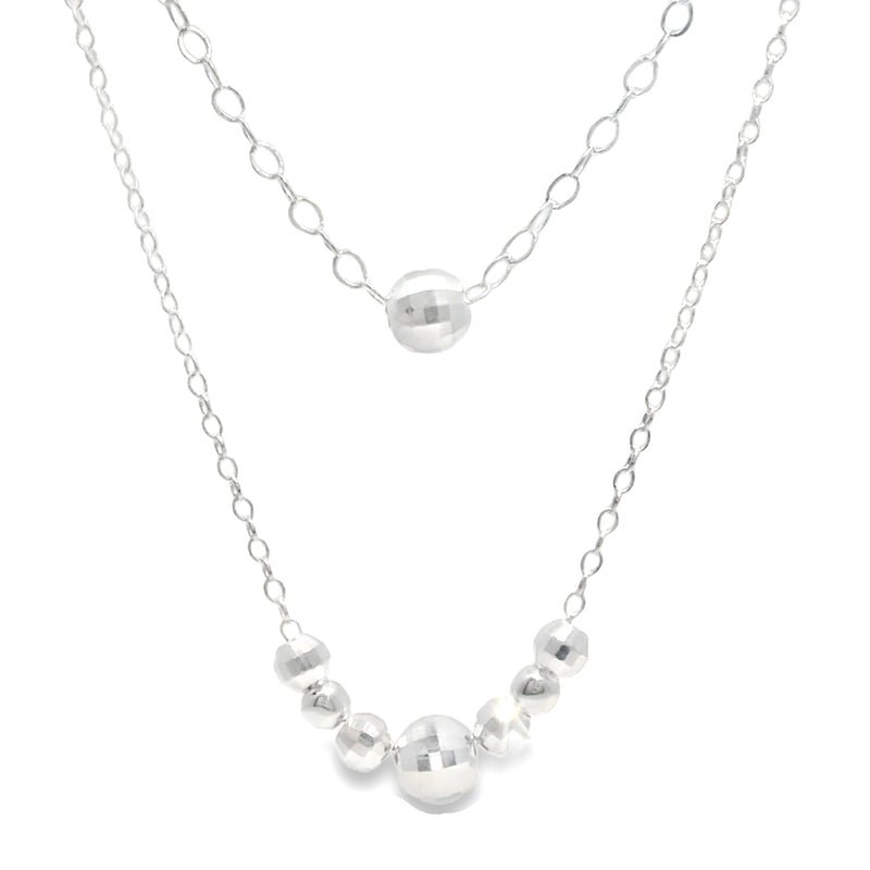 Collar con Esferas de Plata