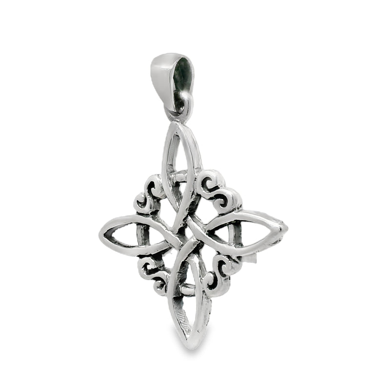 Dije de Plata de Nudo de Bruja