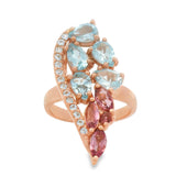 Anillo Azucena de Ópalo Azul