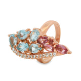 Anillo Azucena de Ópalo Azul