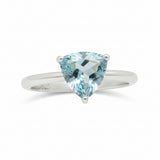 Anillo Dalia de Aguamarina