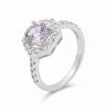 Anillo De Flor Con Circonias