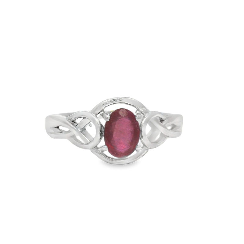 Anillo Solitario de Piedras Preciosas Zafiro / 6