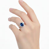 Anillo Aurora Con Circonias Blanco / 4