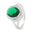 Anillo Aurora Con Circonias Blanco / 4