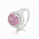Anillo Aurora Con Circonias Blanco / 4