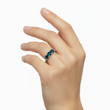 Anillo Diamantado Con Piedra London Blue Topaz London Blue Topaz / 6