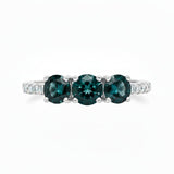 Anillo Diamantado Con Piedra London Blue Topaz London Blue Topaz / 6