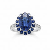 Anillo Ovalado Zafiro