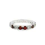 Anillo Churumbela Celestial Granate Granate / 6.5