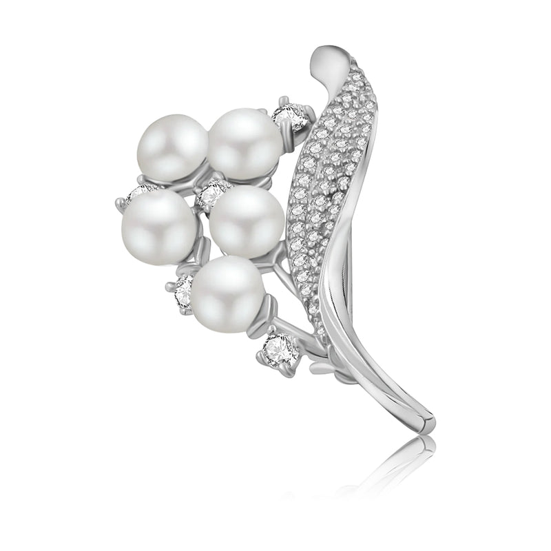 Alfiler de Perla con Circonia