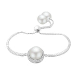 Pulsera Perla con Circonia Blanca