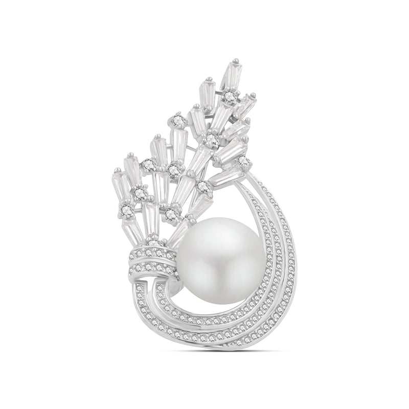 Alfiler de Circonia con Perla