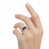 Anillo Amarilis de Zafiro