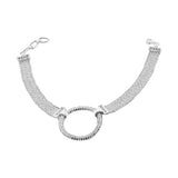 Pulsera Círculo Central Con Circonia