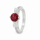 Anillo Solitario Con Circonia