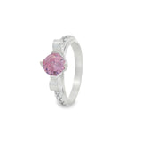 Anillo Solitario Con Circonia Blanco / 5