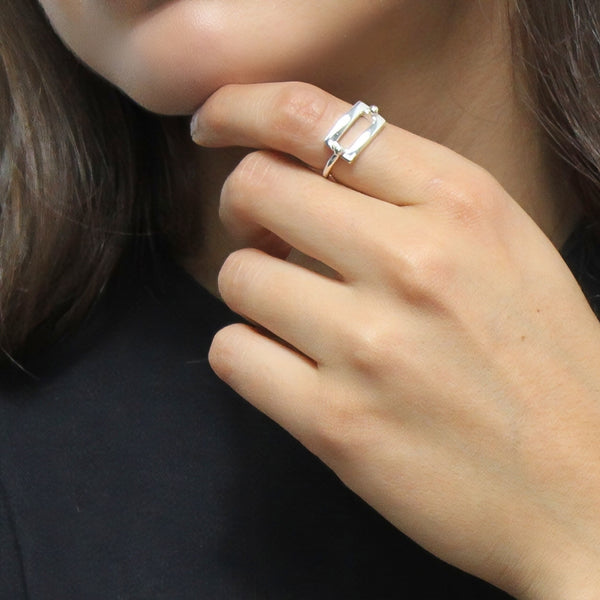Anillo Placa de Rectangulo