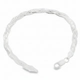 Pulsera Italiana Trenzada Diamantada
