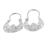 Arracadas Diamantadas Virgen De Guadalupe De Plata