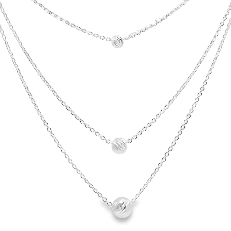 Collar con Esferas de Plata