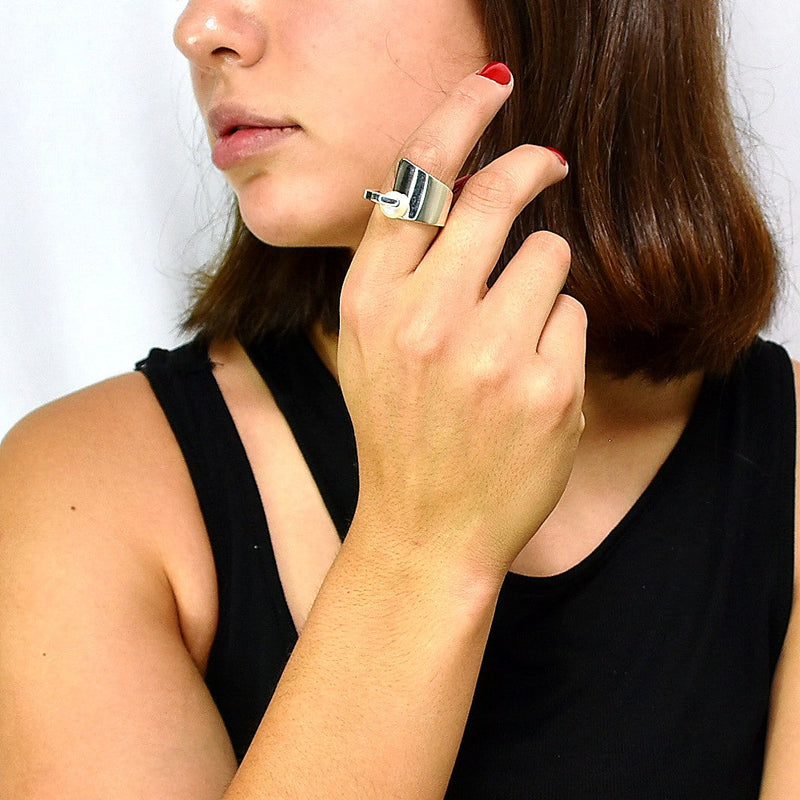 Anillo De Plata Con Perla