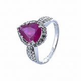 Anillo De Plata Con Piedras Preciosas