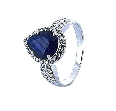 Anillo De Plata Con Piedras Preciosas