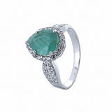 Anillo De Plata Con Piedras Preciosas