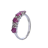 Anillo De Plata Con Piedras Preciosas