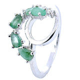 Anillo De Plata Con Piedras Preciosas
