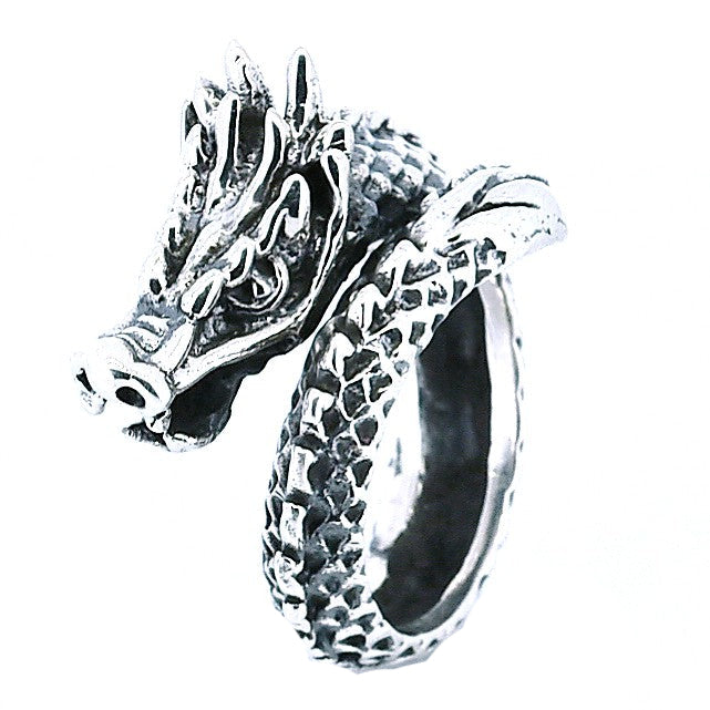 Anillo Dragón De Plata